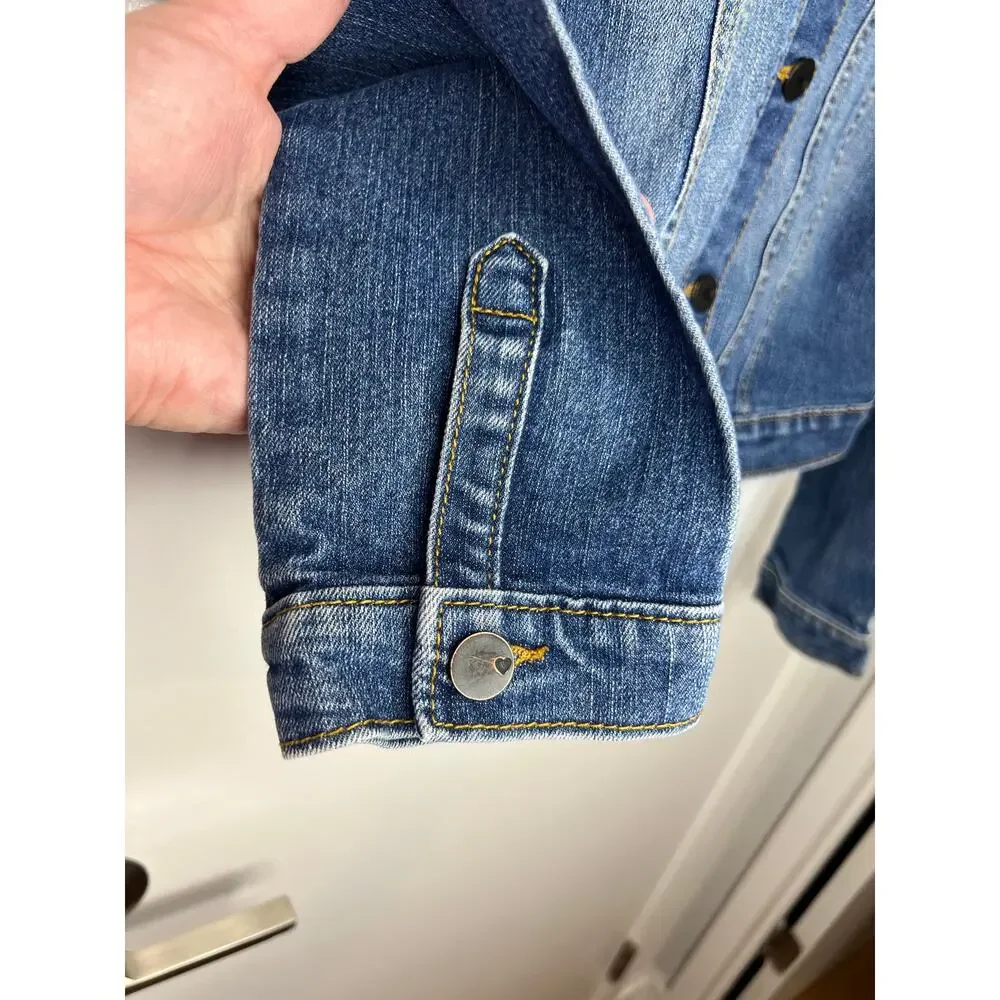 Childrens Place Girl's Denim Jean Jacket Blue ~ Size XL (14)